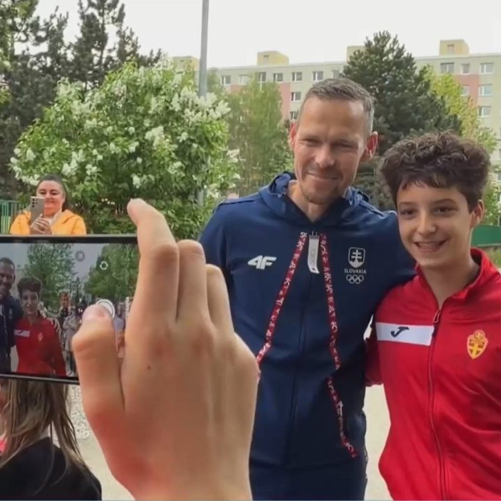 Matej Tóth prišiel medzi žiakov v Žiline.