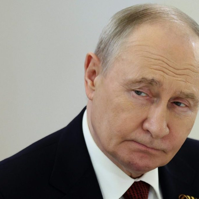 Na snímke Vladimir Putin.