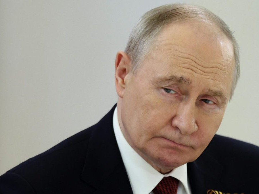 Na snímke Vladimir Putin.
