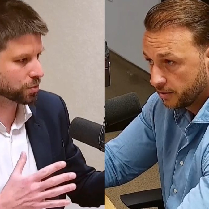 Michal Šimečka a Matúš Šutaj Eštok