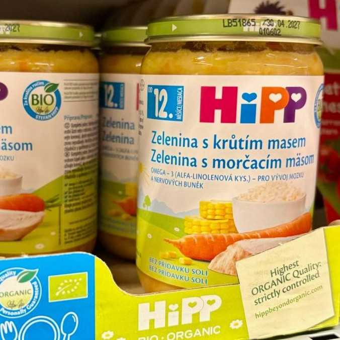 Detská výživa značky HiPP.