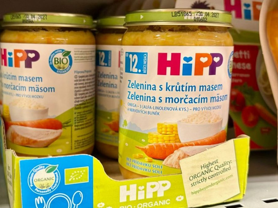 Detská výživa značky HiPP.