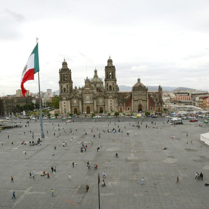 Plaza de la Constitución známejšie aj ako Zócalo.