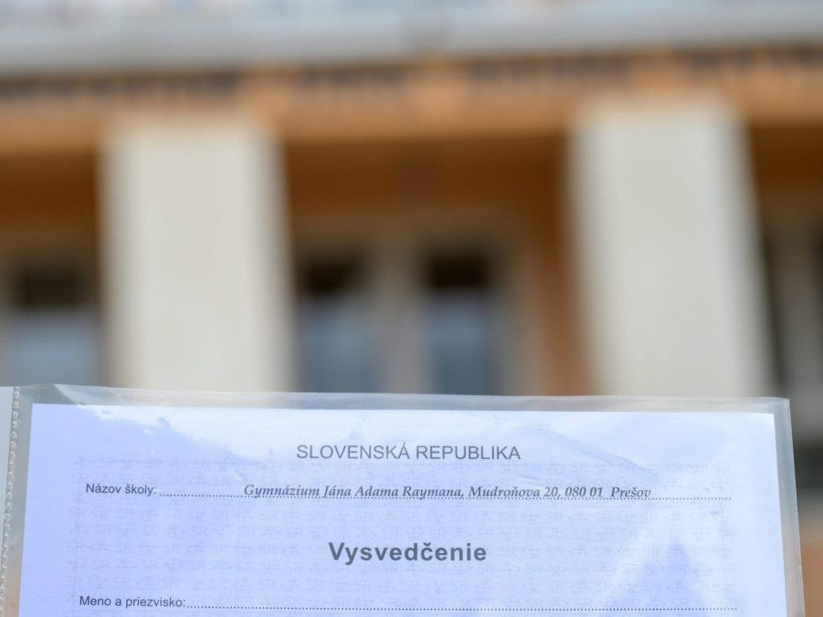 Vysvedčenie študenta prešovského gymnázia.