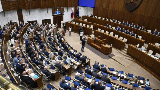 Rokovacia sála parlamentu.