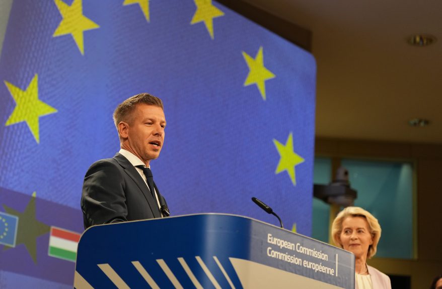 Péter Magyar a Ursula von der Leyenová