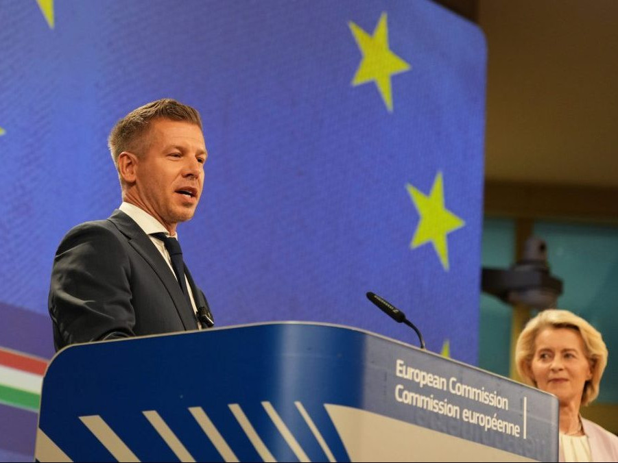 Péter Magyar a Ursula von der Leyenová