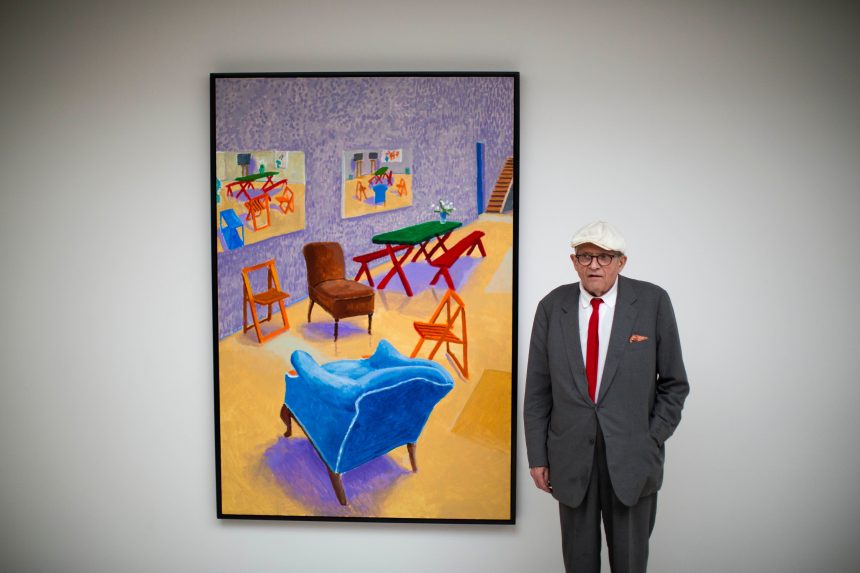 Na snímke David Hockney.