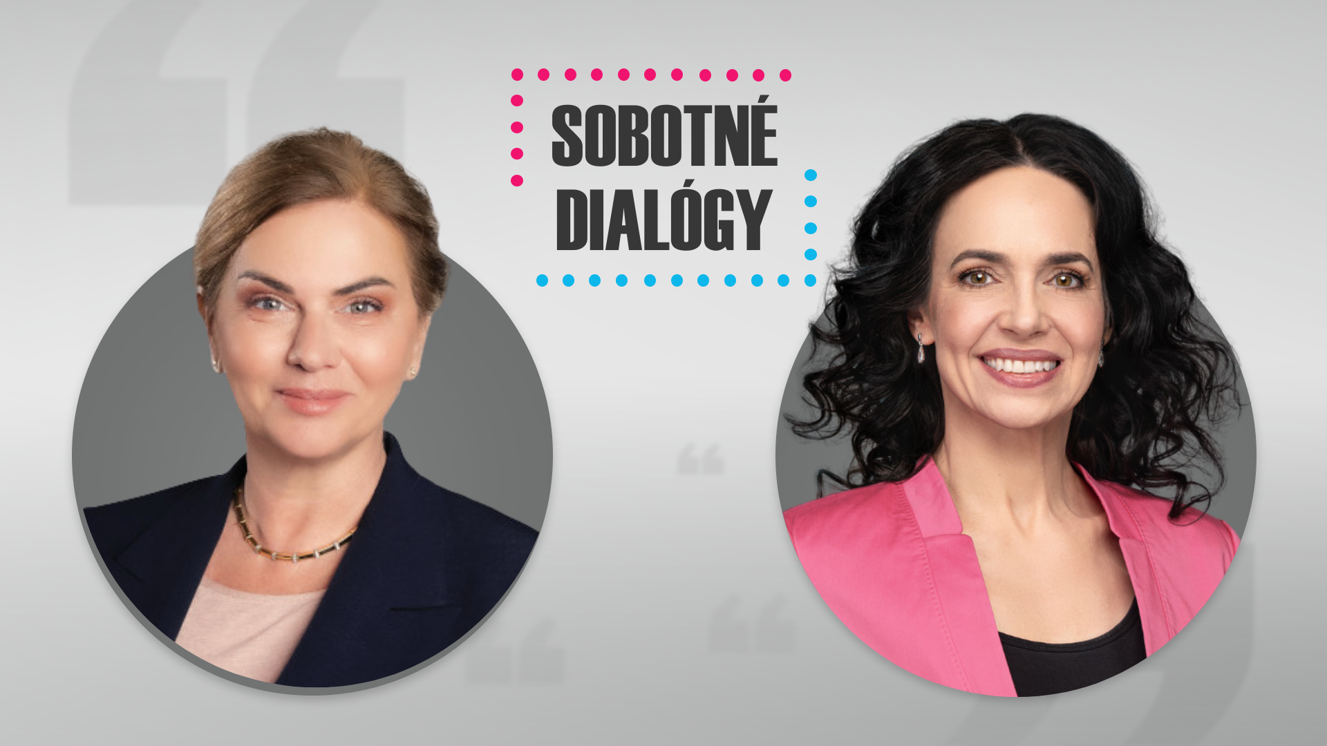 Sledujte Sobotn&eacute; dial&oacute;gy: Hostkami rel&aacute;cie s&uacute; Miriam Lexmann a Monika Beňov&aacute;