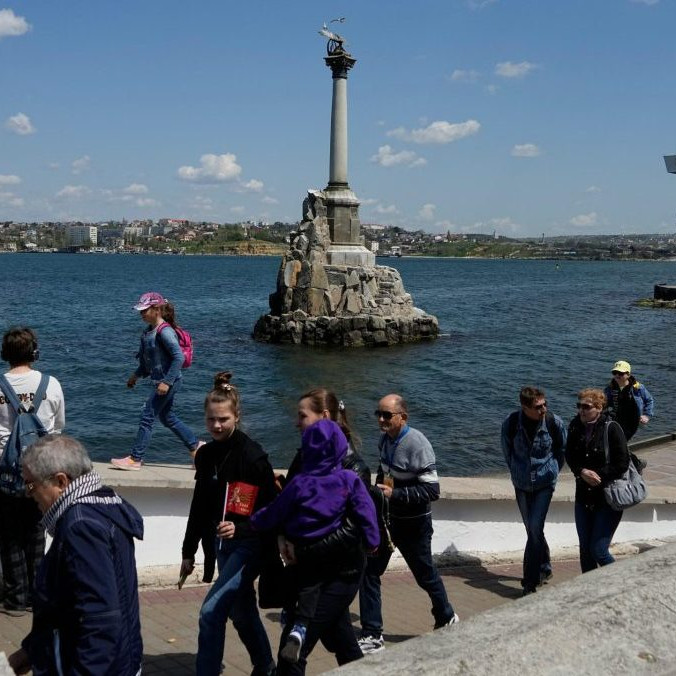 Turisti na Kryme.