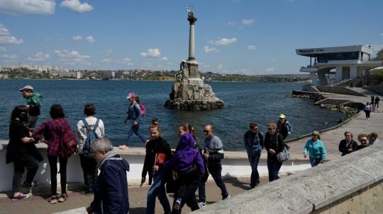 Turisti na Kryme.