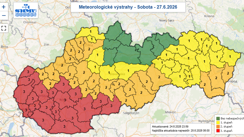 mapka SHM&Uacute;