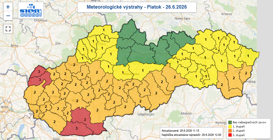 v&yacute;strahy pred teplotami