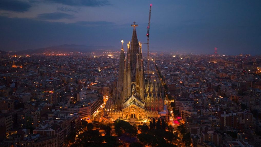 Rímskokatolícka Bazilika Sagrada Família v Barcelone.