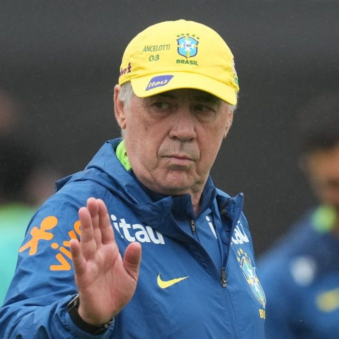Tréner Brazílie Carlo Ancelotti.