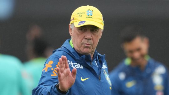 Tréner Brazílie Carlo Ancelotti.