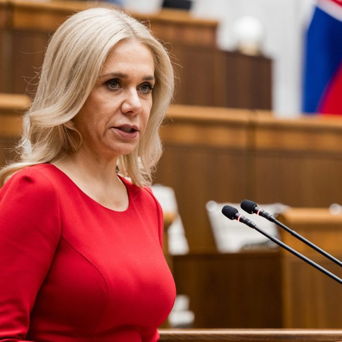 Ministerka hospodárstva Denisa Saková (Hlas-SD).