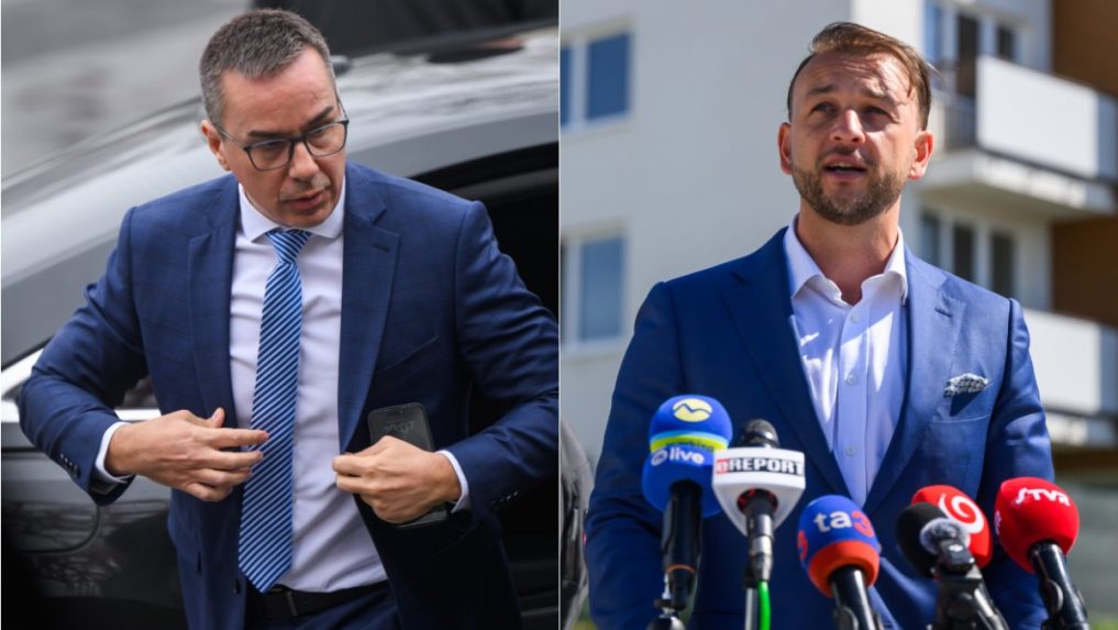 Na snímke Erik Tomáš a Matúš Šutaj Eštok.