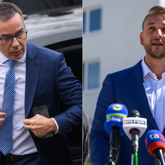 Na snímke Erik Tomáš a Matúš Šutaj Eštok.