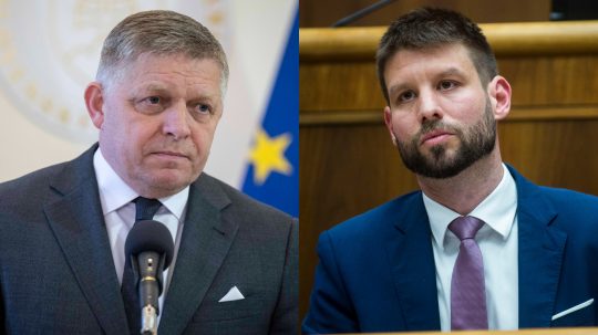 Robert Fico a Michal Šimečka