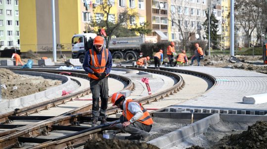 električková trať v Košiciach