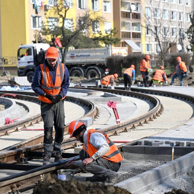električková trať v Košiciach