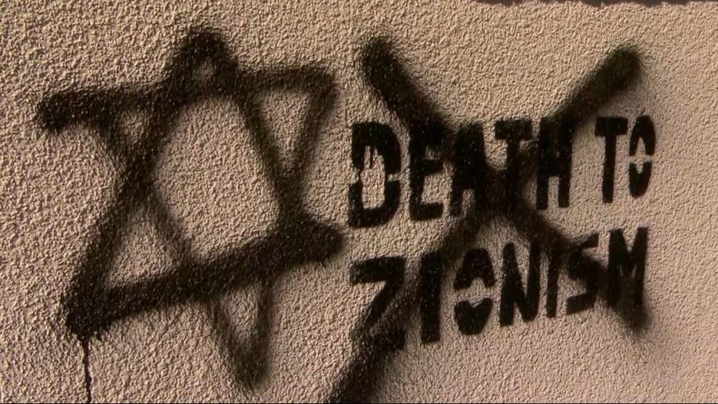 antisemitský nápis
