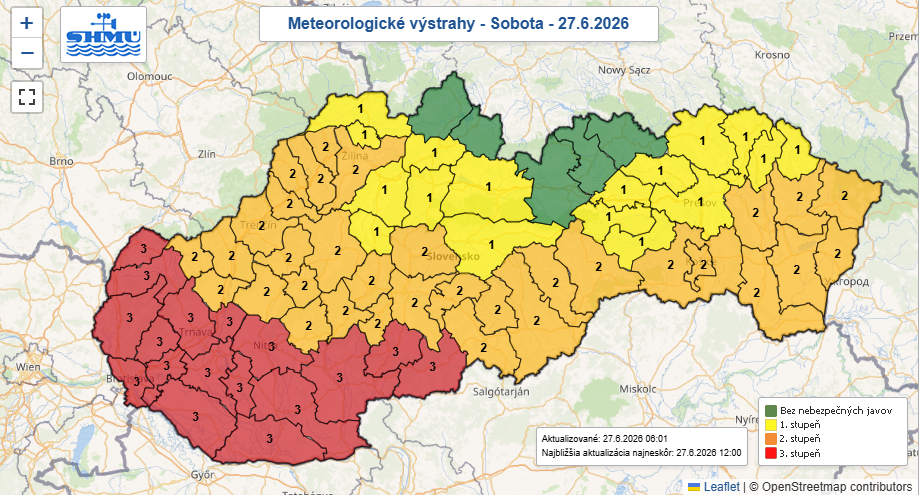 V&yacute;strahy pred extr&eacute;mnymi hor&uacute;čavami.