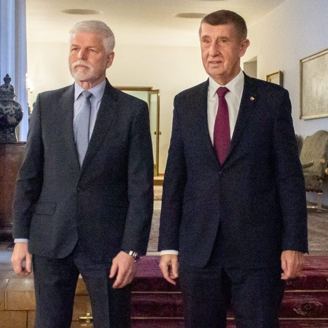 Český prezident Petr Pavel a premiér ČR Andrej Babiš.