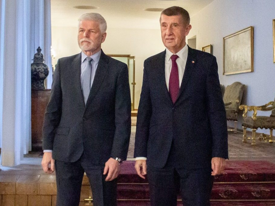 Český prezident Petr Pavel a premiér ČR Andrej Babiš.