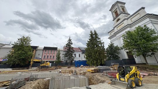 rekonštrukcia námestia v Poprade