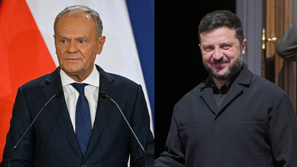 
 D. Tusk a V. Zelenskyj		