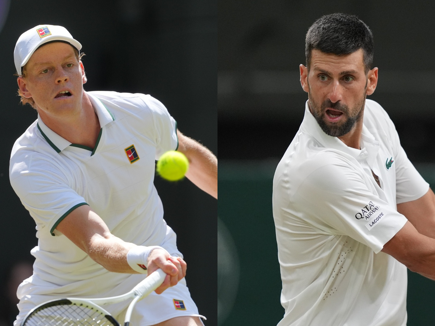 Jannik Sinner a Novak Djokovič