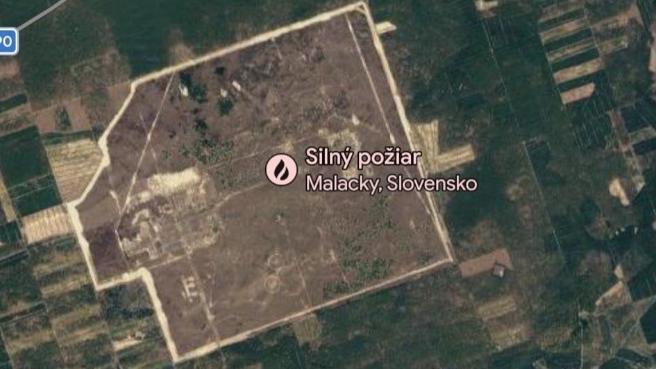 Požiar v okol&iacute; Malaciek.