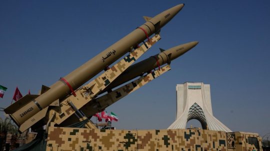 iránske rakety