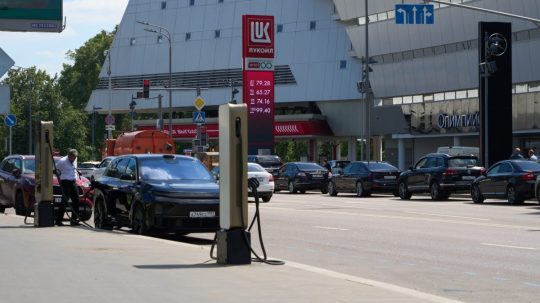 Čerpacia stanica v Rusku.