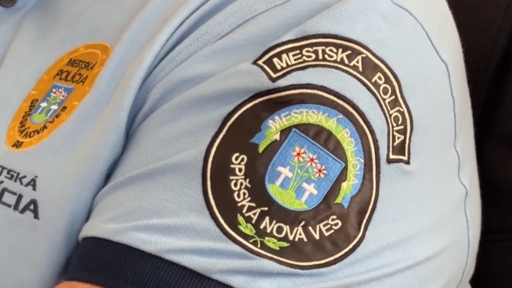 Na snímke mestský policajt.