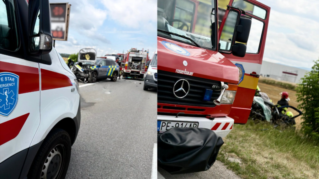 Policajná hliadka smerovala k výbuchu v Drietome.