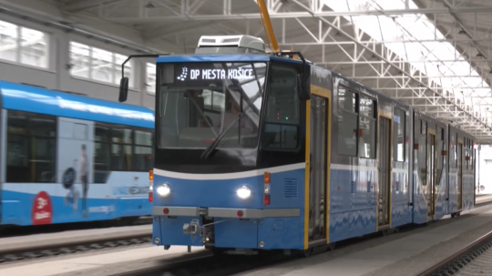 Električka v Košiciach.