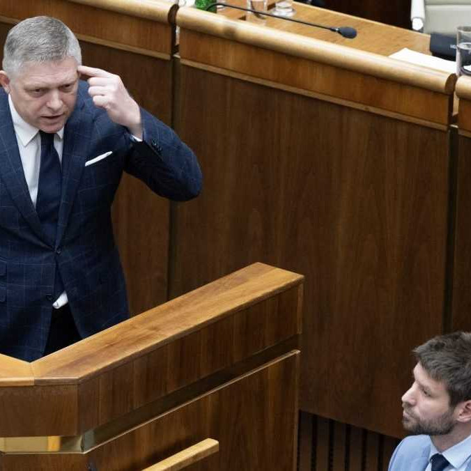 Robert Fico a Michal Šimečka