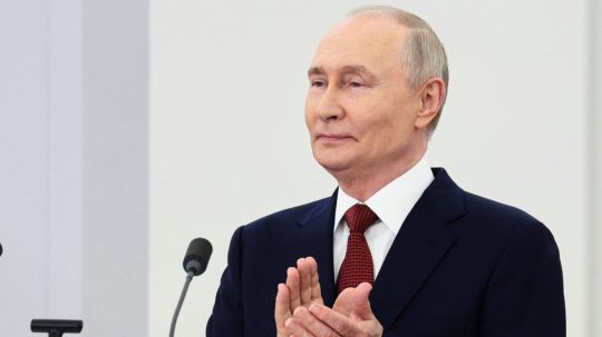 Na snímke ruský prezident Vladimir Putin.