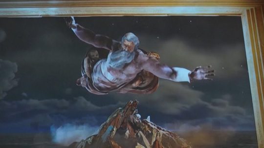 Na snímke jeden z obrazov digitálnej Sixtínskej kaplnky.