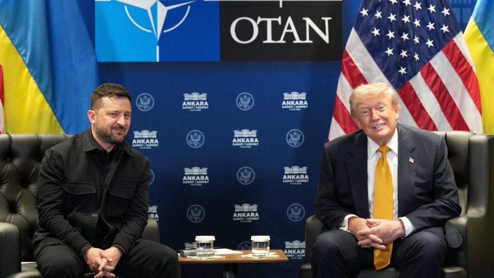 Volodymyr Zelenskyj a Donald Trump.