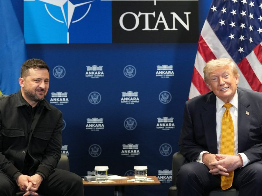 Volodymyr Zelenskyj a Donald Trump.