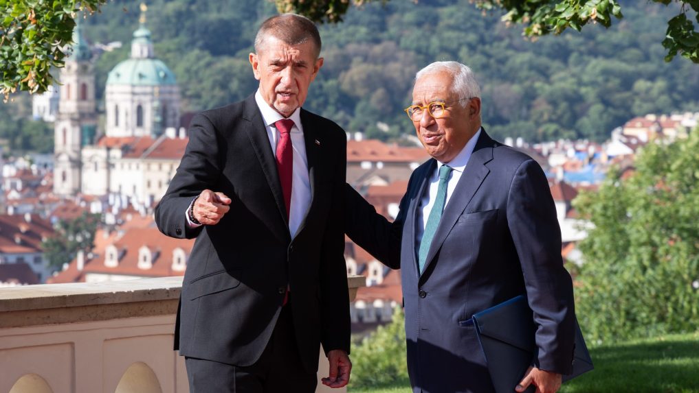 Andrej Babis a Ant&oacute;nio Costa