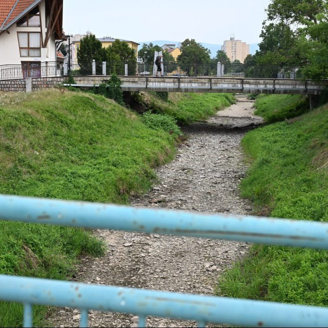 stav vodnej hladiny na rieke Bodva v meste Moldava nad Bodvou