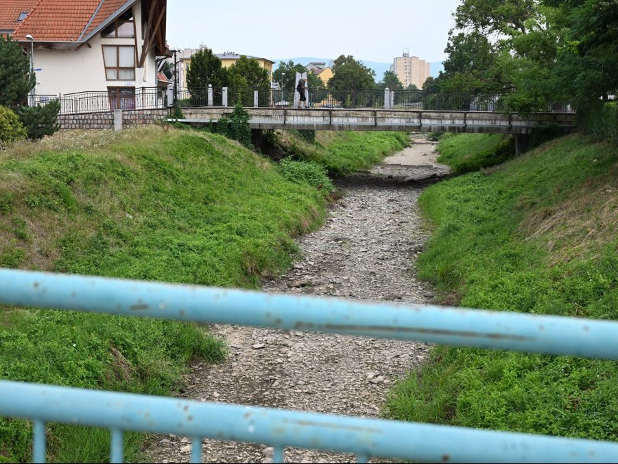 stav vodnej hladiny na rieke Bodva v meste Moldava nad Bodvou