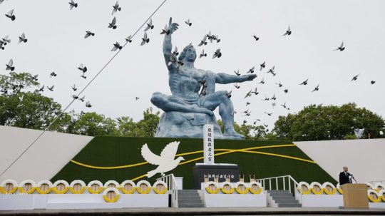 Pamätník v Nagasaki.