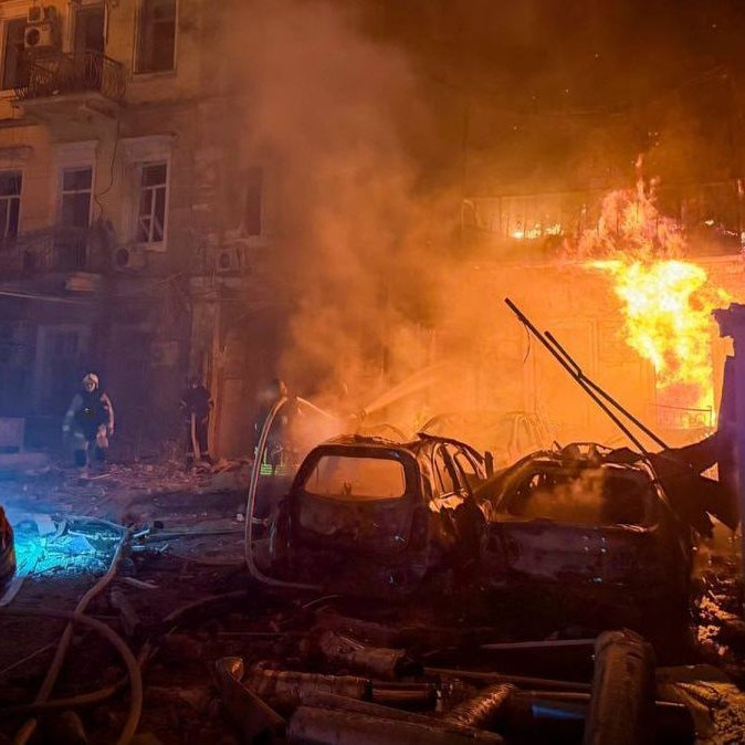Útok na mesto Odesa.