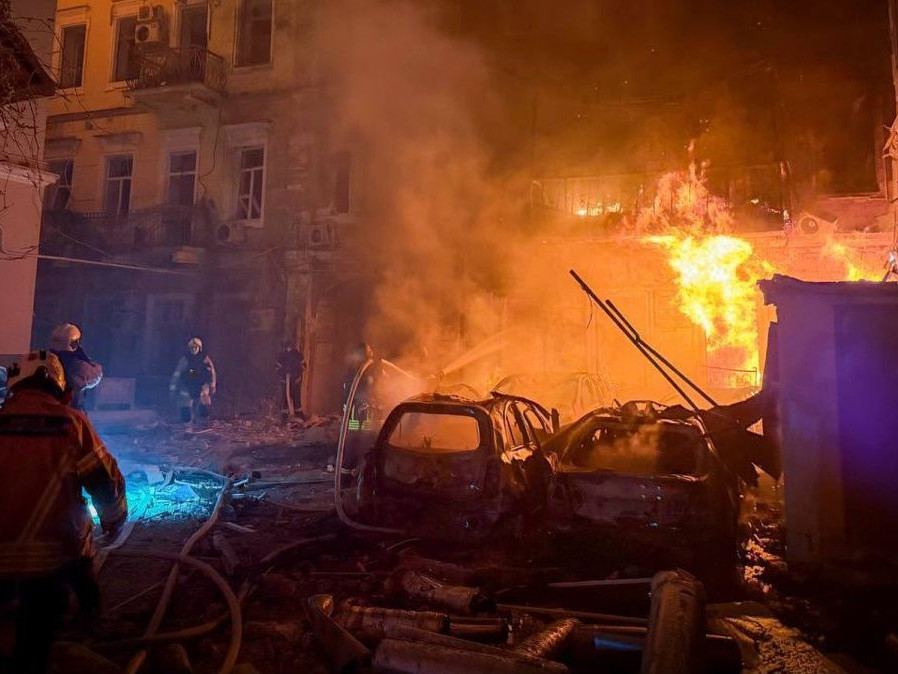 Útok na mesto Odesa.